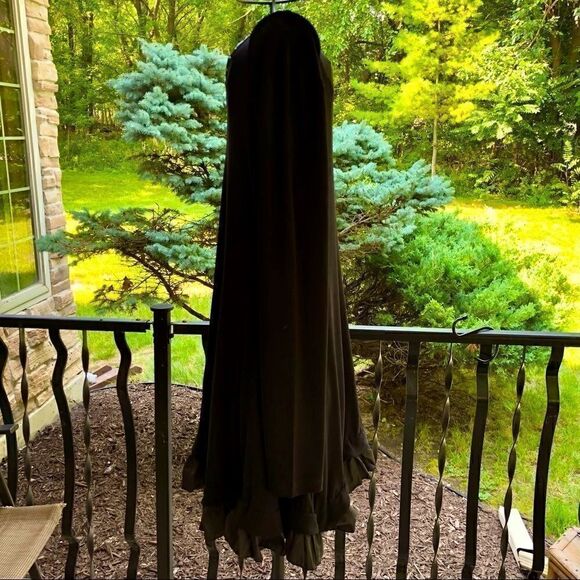 GERSHON BRAM BLACK RAW EDGE HEMLINE TUNIC M NWT - Picture 4 of 9